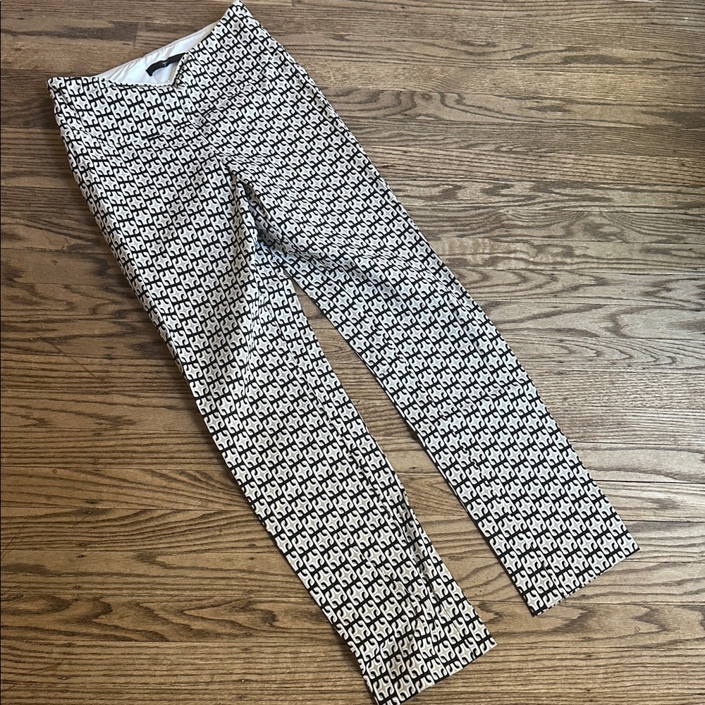 Up! Pants Geometric Medallion Soft Stream Ankle Pant Size 8 - Picture 2 of 5